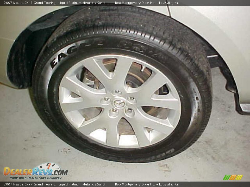 2007 Mazda CX-7 Grand Touring Liquid Platinum Metallic / Sand Photo #10