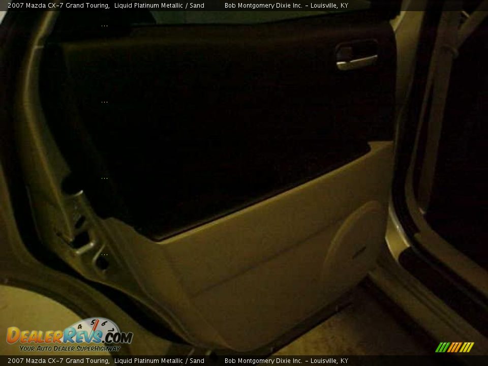 2007 Mazda CX-7 Grand Touring Liquid Platinum Metallic / Sand Photo #13