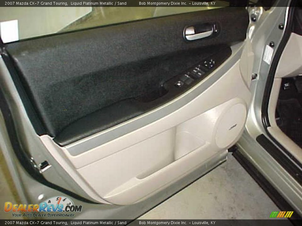 2007 Mazda CX-7 Grand Touring Liquid Platinum Metallic / Sand Photo #17