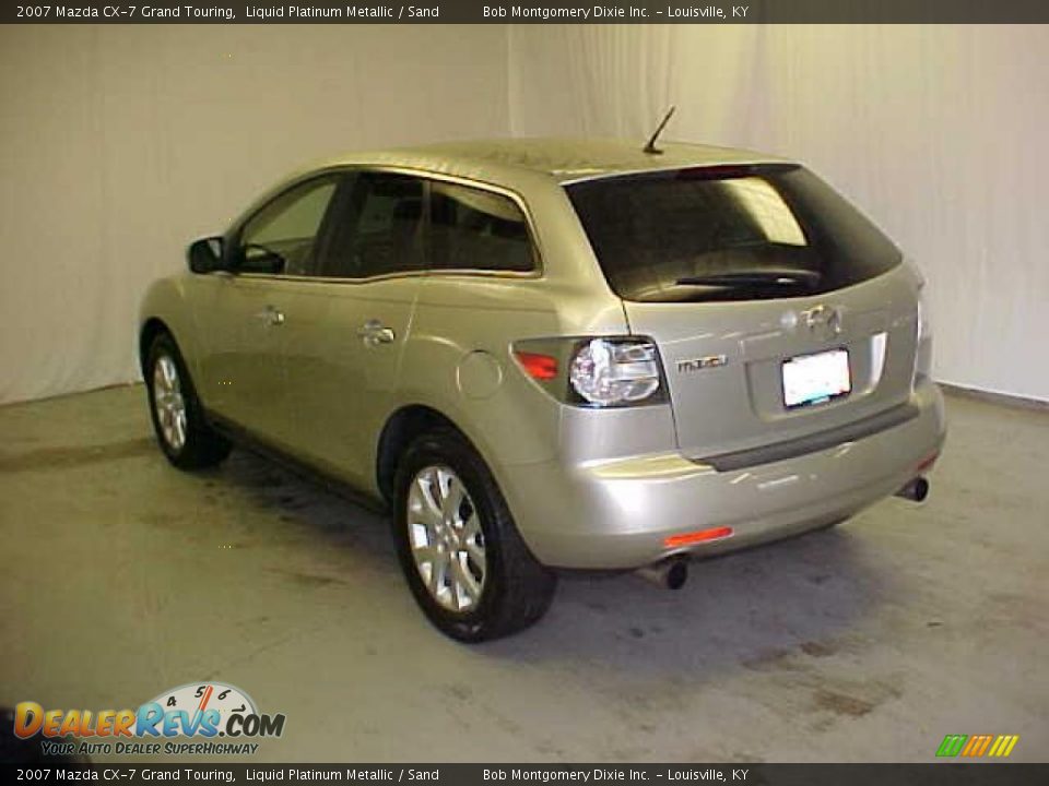 2007 Mazda CX-7 Grand Touring Liquid Platinum Metallic / Sand Photo #20