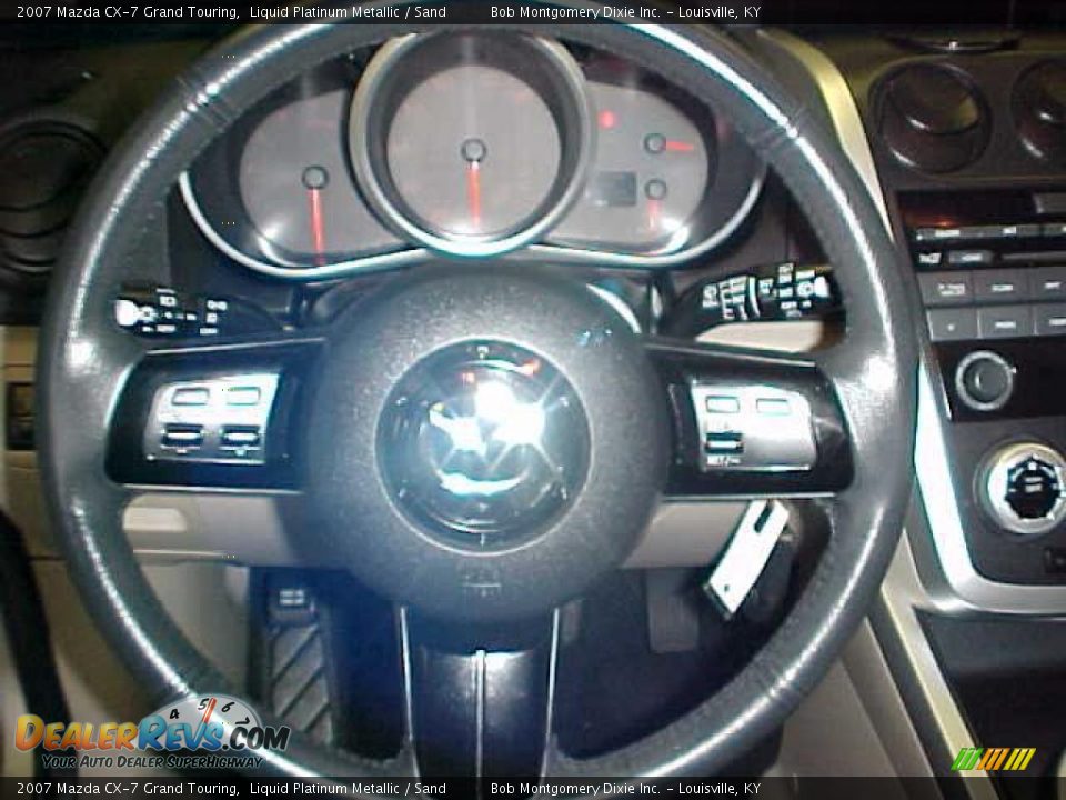2007 Mazda CX-7 Grand Touring Liquid Platinum Metallic / Sand Photo #23