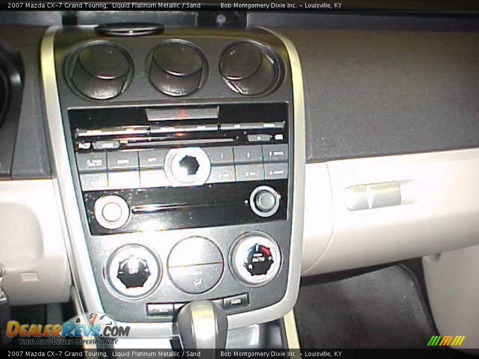 2007 Mazda CX-7 Grand Touring Liquid Platinum Metallic / Sand Photo #25