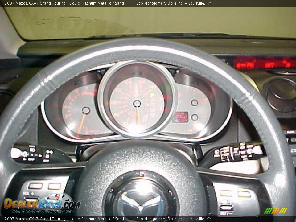 2007 Mazda CX-7 Grand Touring Liquid Platinum Metallic / Sand Photo #26