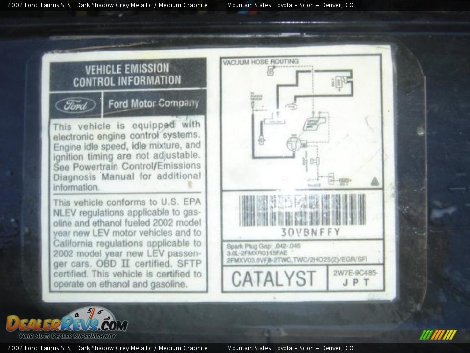 2002 Ford Taurus SES Dark Shadow Grey Metallic / Medium Graphite Photo #18