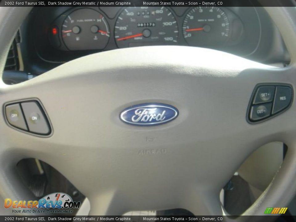 2002 Ford Taurus SES Dark Shadow Grey Metallic / Medium Graphite Photo #27