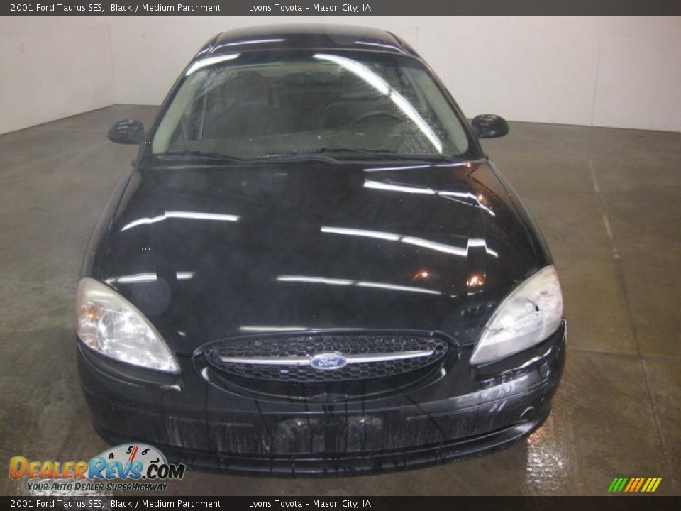 2001 Ford Taurus SES Black / Medium Parchment Photo #2