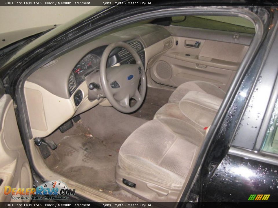 2001 Ford Taurus SES Black / Medium Parchment Photo #6