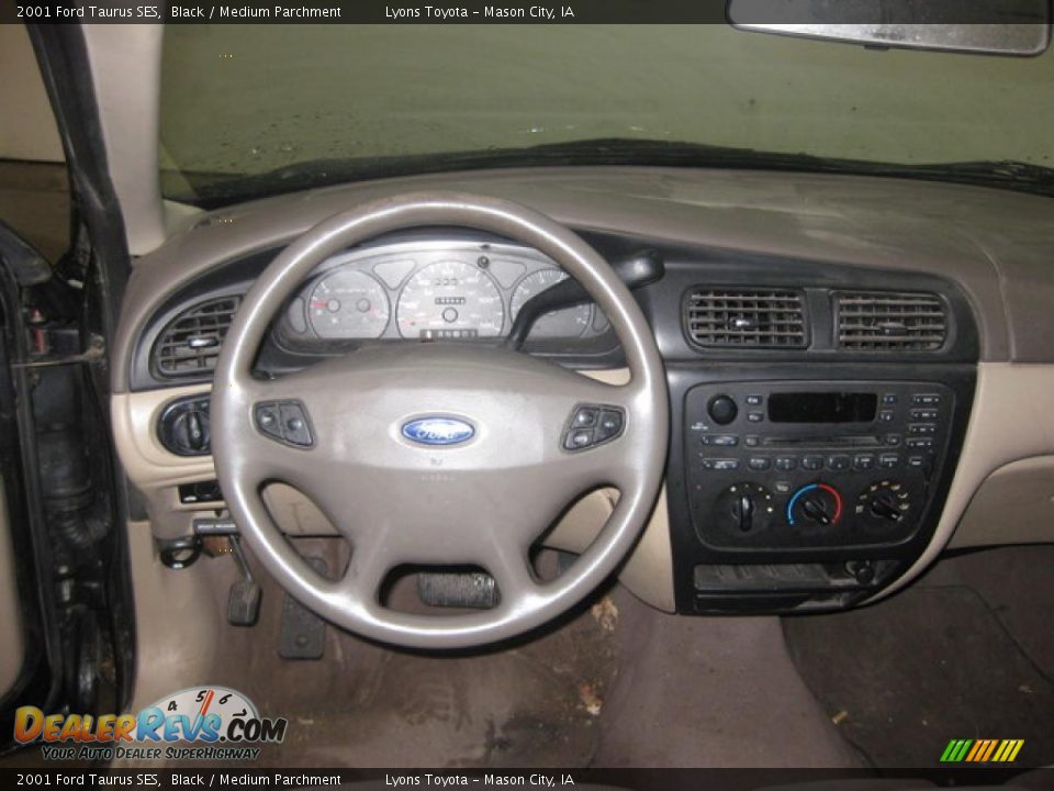 2001 Ford Taurus SES Black / Medium Parchment Photo #8