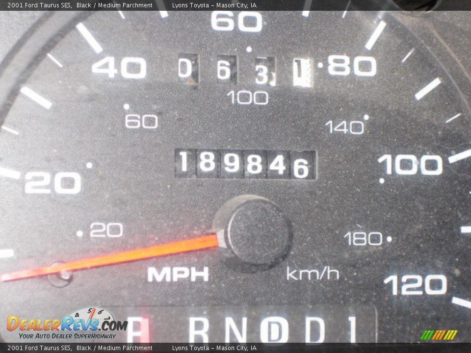 2001 Ford Taurus SES Black / Medium Parchment Photo #9