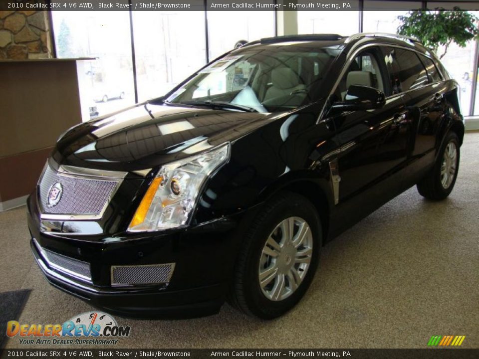 2010 Cadillac SRX 4 V6 AWD Black Raven / Shale/Brownstone Photo #2