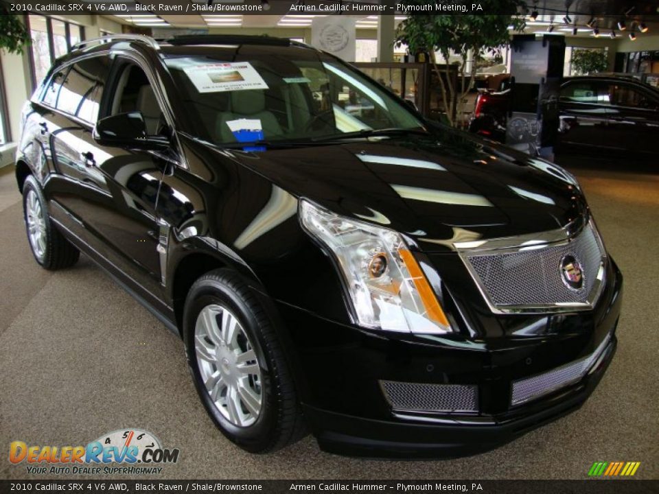 2010 Cadillac SRX 4 V6 AWD Black Raven / Shale/Brownstone Photo #4