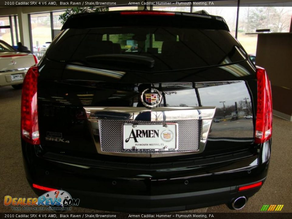 2010 Cadillac SRX 4 V6 AWD Black Raven / Shale/Brownstone Photo #7