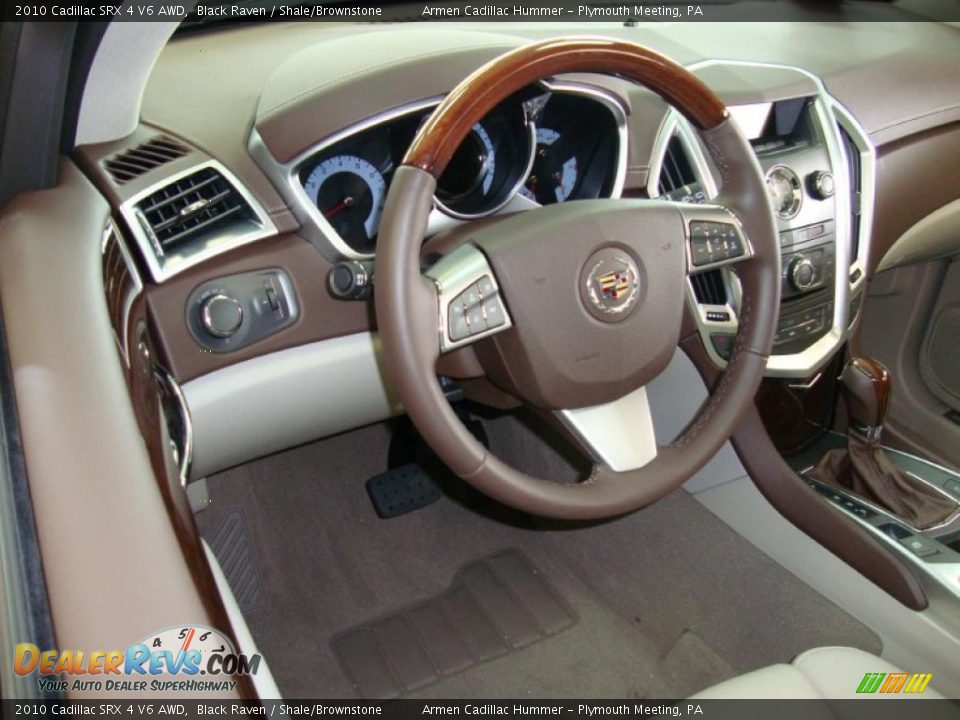 2010 Cadillac SRX 4 V6 AWD Black Raven / Shale/Brownstone Photo #10