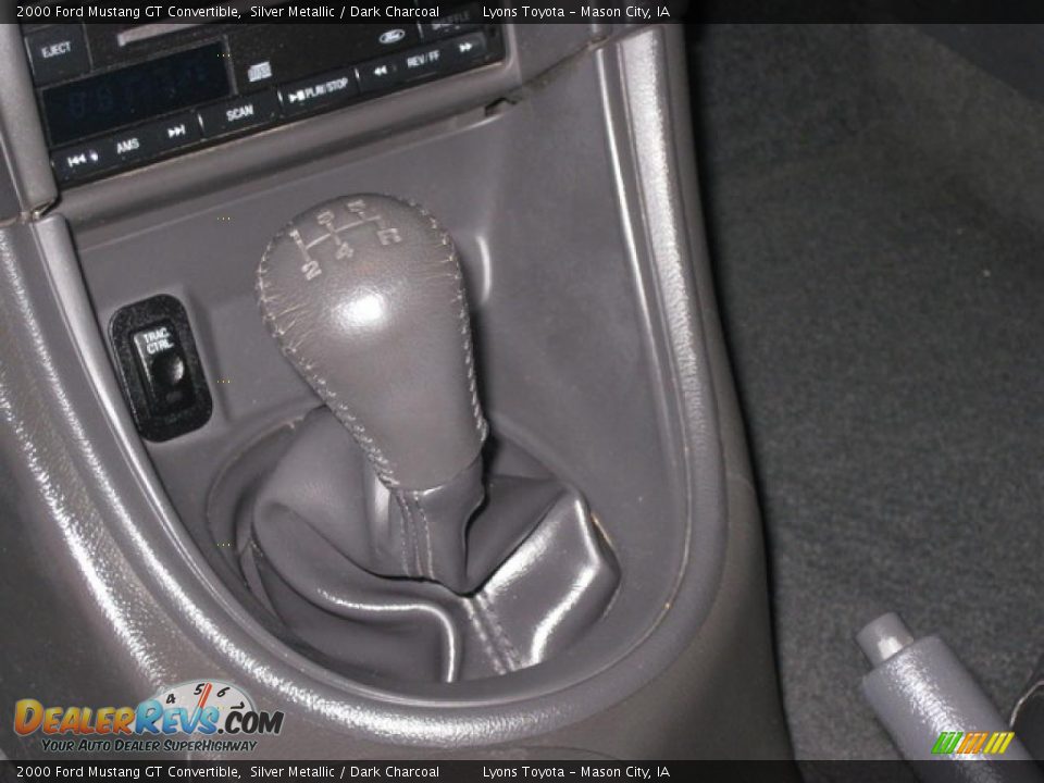2000 Ford Mustang GT Convertible Silver Metallic / Dark Charcoal Photo #9