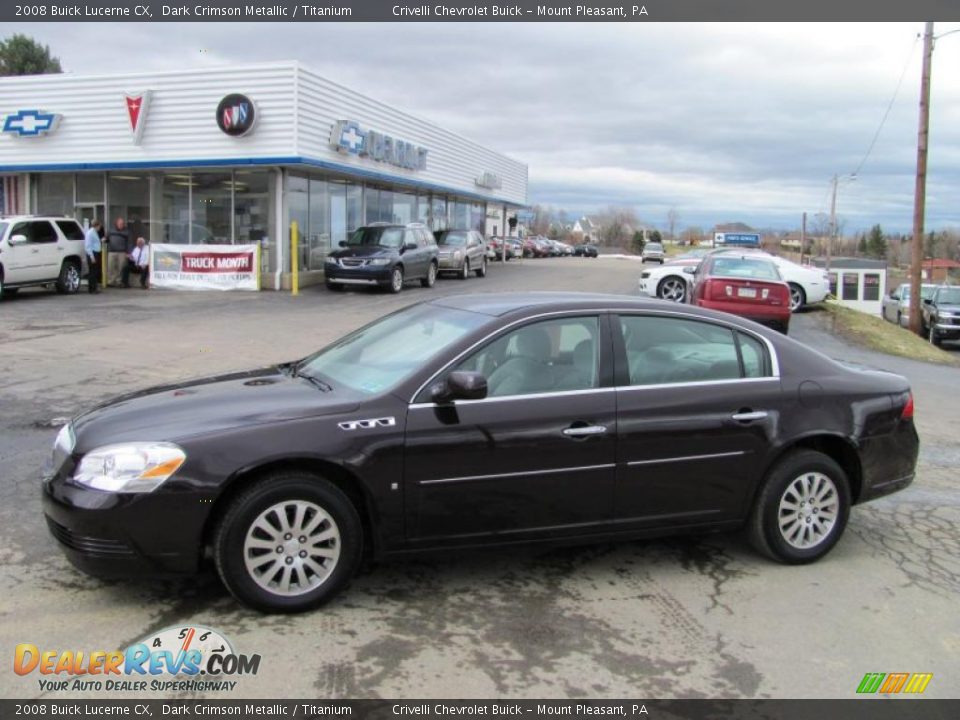 2008 Buick Lucerne CX Dark Crimson Metallic / Titanium Photo #1