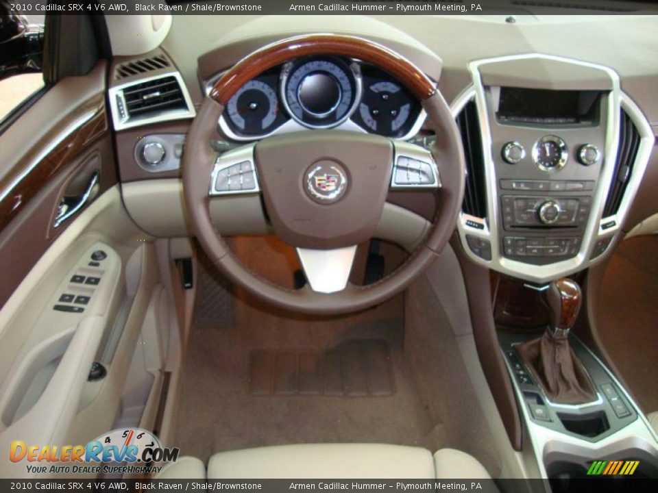 2010 Cadillac SRX 4 V6 AWD Black Raven / Shale/Brownstone Photo #25
