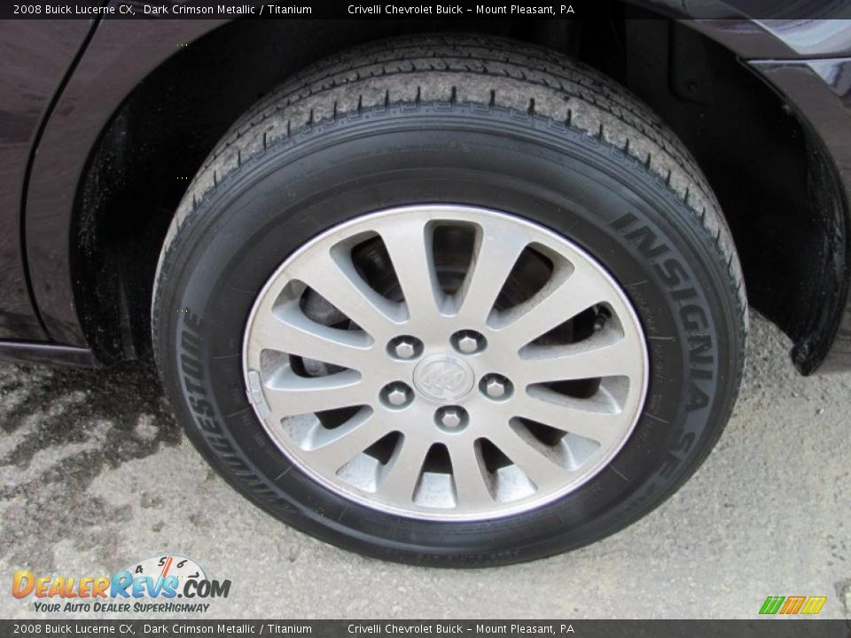 2008 Buick Lucerne CX Dark Crimson Metallic / Titanium Photo #3