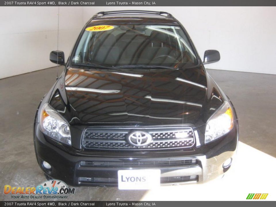2007 Toyota RAV4 Sport 4WD Black / Dark Charcoal Photo #2