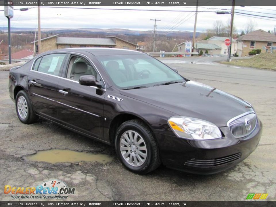 2008 Buick Lucerne CX Dark Crimson Metallic / Titanium Photo #5