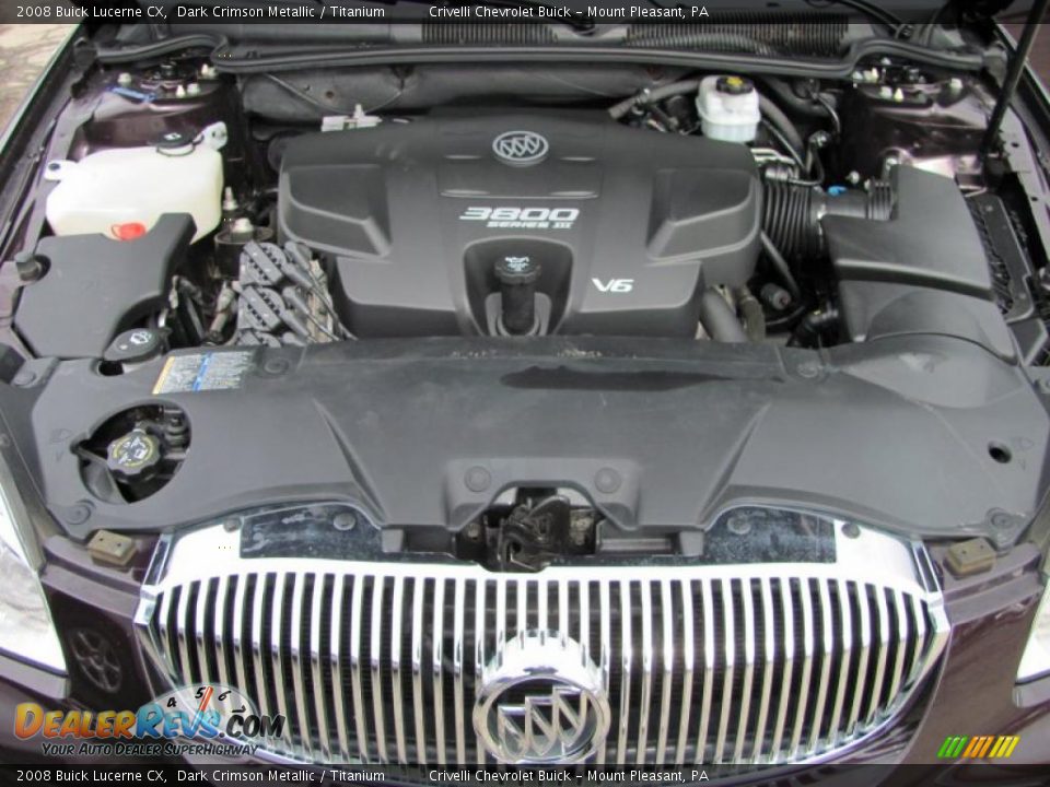 2008 Buick Lucerne CX Dark Crimson Metallic / Titanium Photo #6