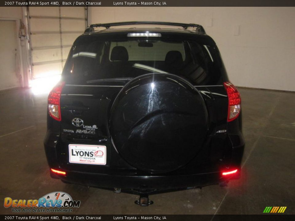 2007 Toyota RAV4 Sport 4WD Black / Dark Charcoal Photo #5