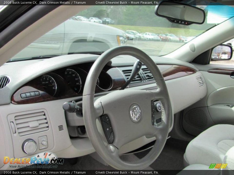 2008 Buick Lucerne CX Dark Crimson Metallic / Titanium Photo #8