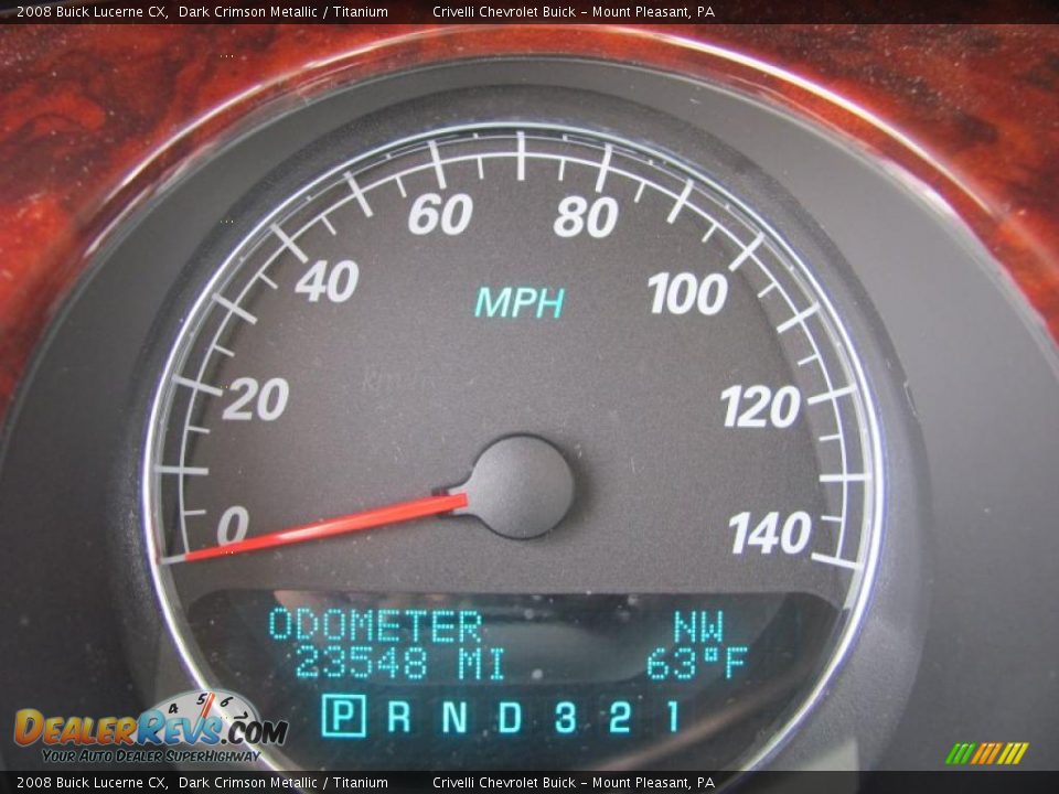 2008 Buick Lucerne CX Dark Crimson Metallic / Titanium Photo #9