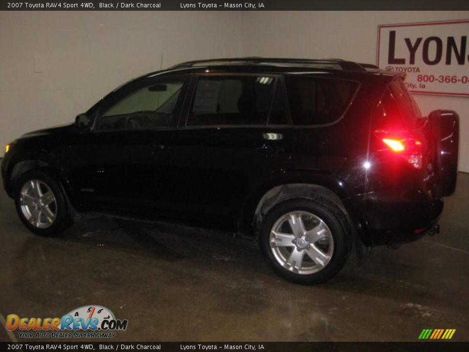2007 Toyota RAV4 Sport 4WD Black / Dark Charcoal Photo #6