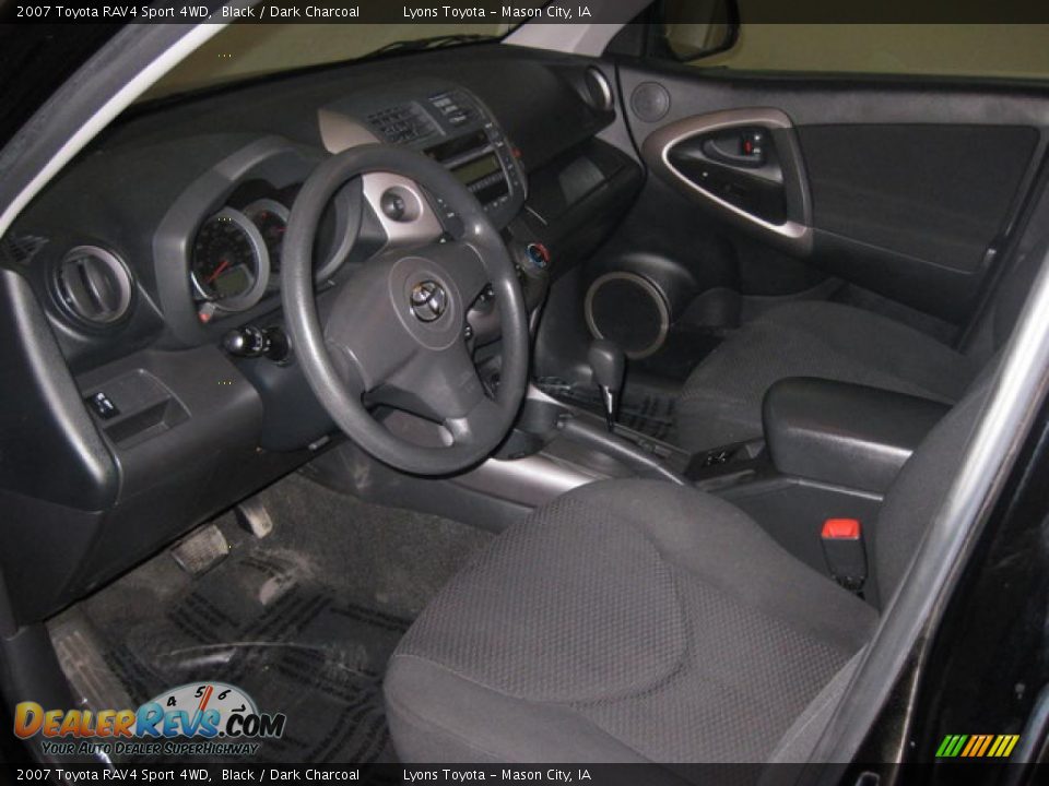 2007 Toyota RAV4 Sport 4WD Black / Dark Charcoal Photo #7