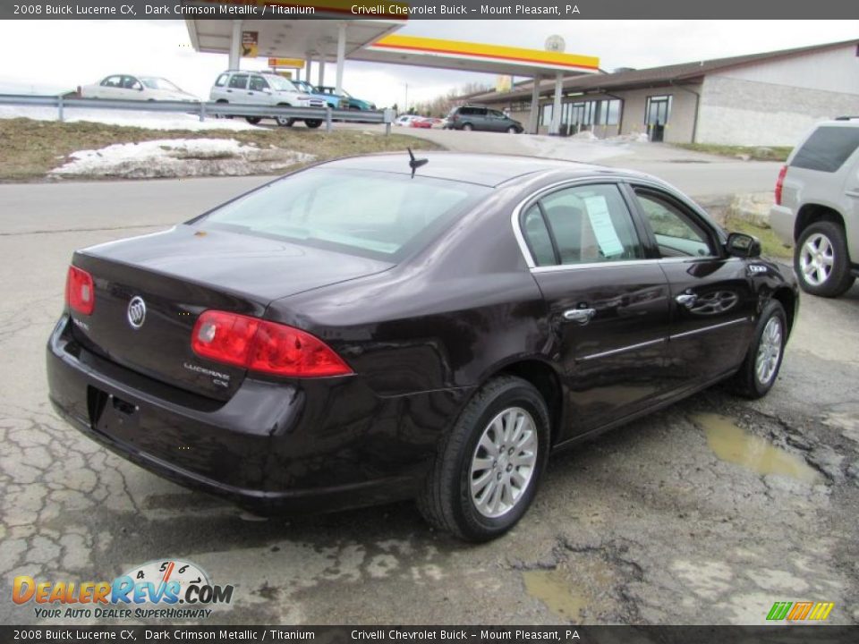 2008 Buick Lucerne CX Dark Crimson Metallic / Titanium Photo #11