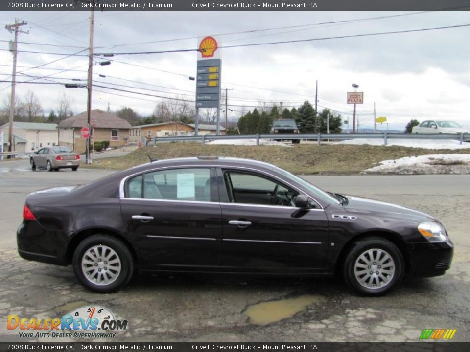 2008 Buick Lucerne CX Dark Crimson Metallic / Titanium Photo #12