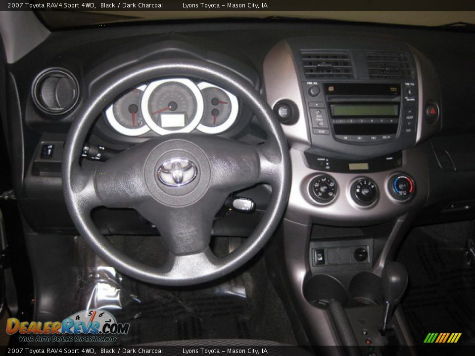 2007 Toyota RAV4 Sport 4WD Black / Dark Charcoal Photo #9