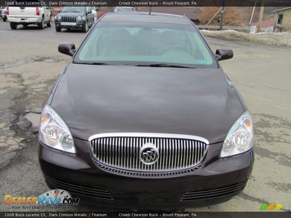 2008 Buick Lucerne CX Dark Crimson Metallic / Titanium Photo #13