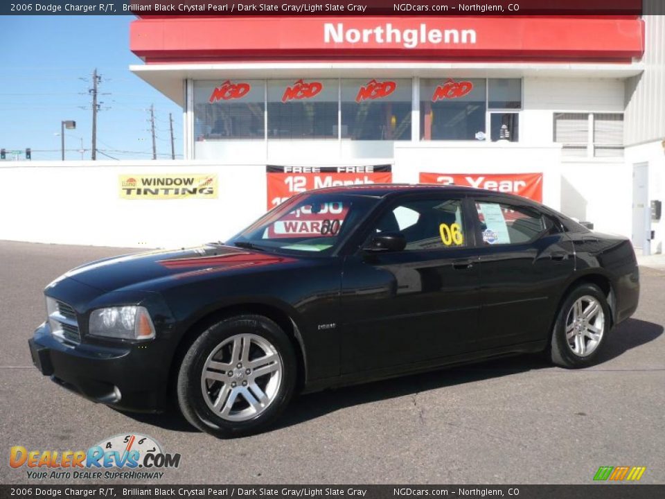 2006 Dodge Charger R/T Brilliant Black Crystal Pearl / Dark Slate Gray/Light Slate Gray Photo #1