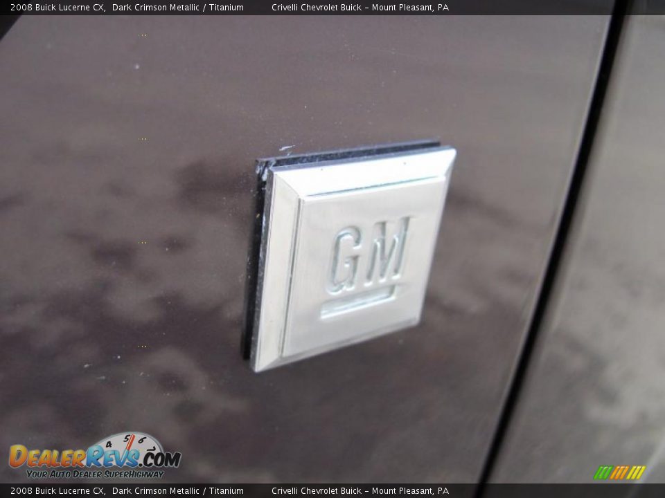 2008 Buick Lucerne CX Dark Crimson Metallic / Titanium Photo #16