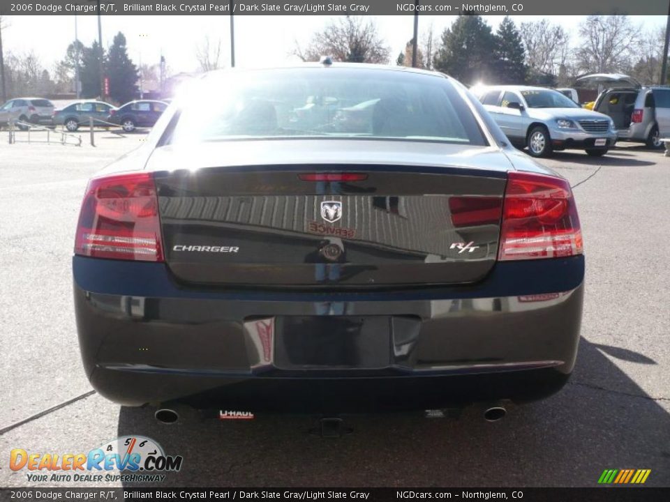 2006 Dodge Charger R/T Brilliant Black Crystal Pearl / Dark Slate Gray/Light Slate Gray Photo #5