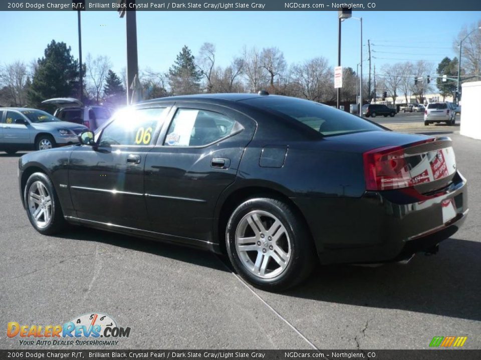 2006 Dodge Charger R/T Brilliant Black Crystal Pearl / Dark Slate Gray/Light Slate Gray Photo #6
