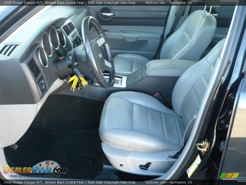 2006 Dodge Charger R/T Brilliant Black Crystal Pearl / Dark Slate Gray/Light Slate Gray Photo #9