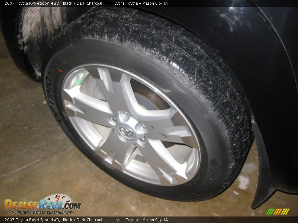 2007 Toyota RAV4 Sport 4WD Black / Dark Charcoal Photo #17