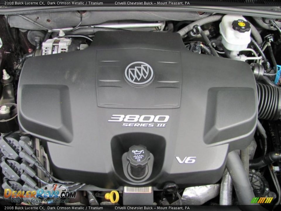 2008 Buick Lucerne CX Dark Crimson Metallic / Titanium Photo #28