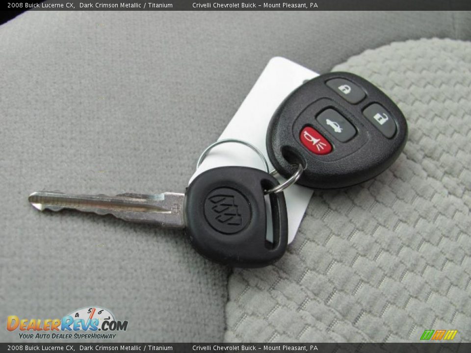 2008 Buick Lucerne CX Dark Crimson Metallic / Titanium Photo #31