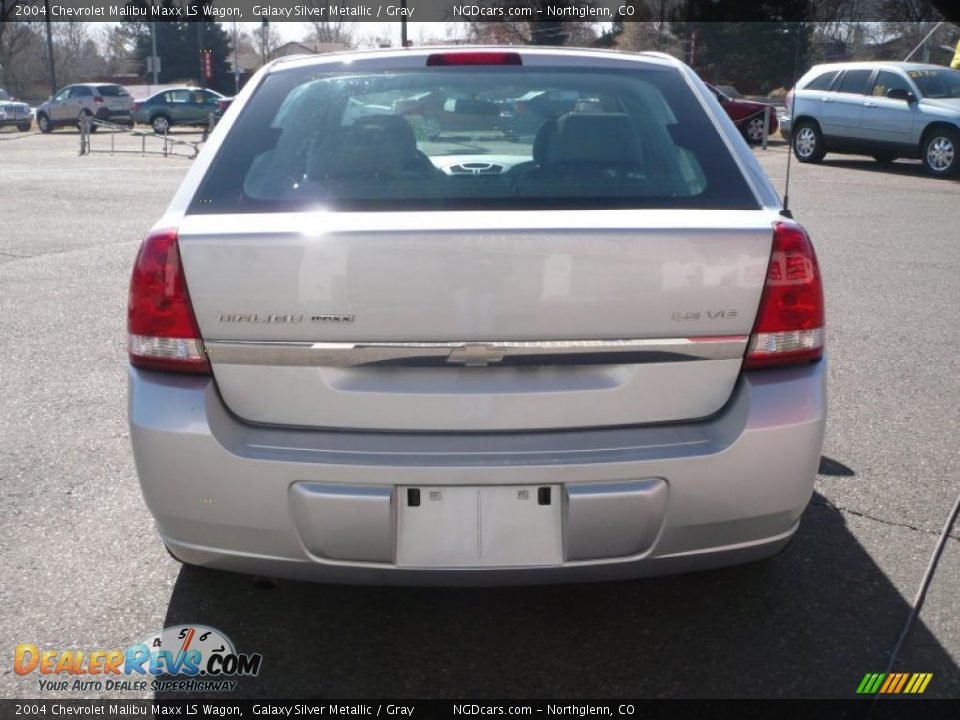 2004 Chevrolet Malibu Maxx LS Wagon Galaxy Silver Metallic / Gray Photo #5