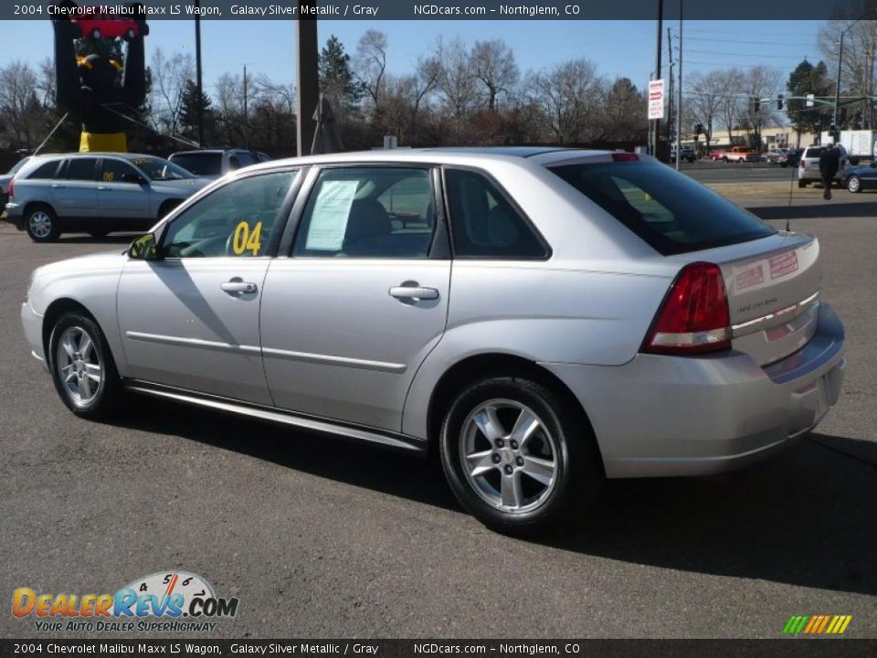 2004 Chevrolet Malibu Maxx LS Wagon Galaxy Silver Metallic / Gray Photo #6