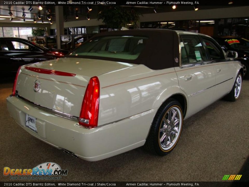 2010 Cadillac DTS Biarritz Edition White Diamond Tri-coat / Shale/Cocoa Photo #6