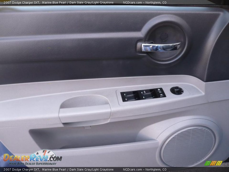 2007 Dodge Charger SXT Marine Blue Pearl / Dark Slate Gray/Light Graystone Photo #7
