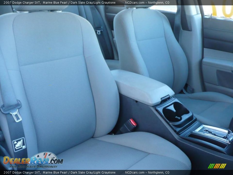 2007 Dodge Charger SXT Marine Blue Pearl / Dark Slate Gray/Light Graystone Photo #12