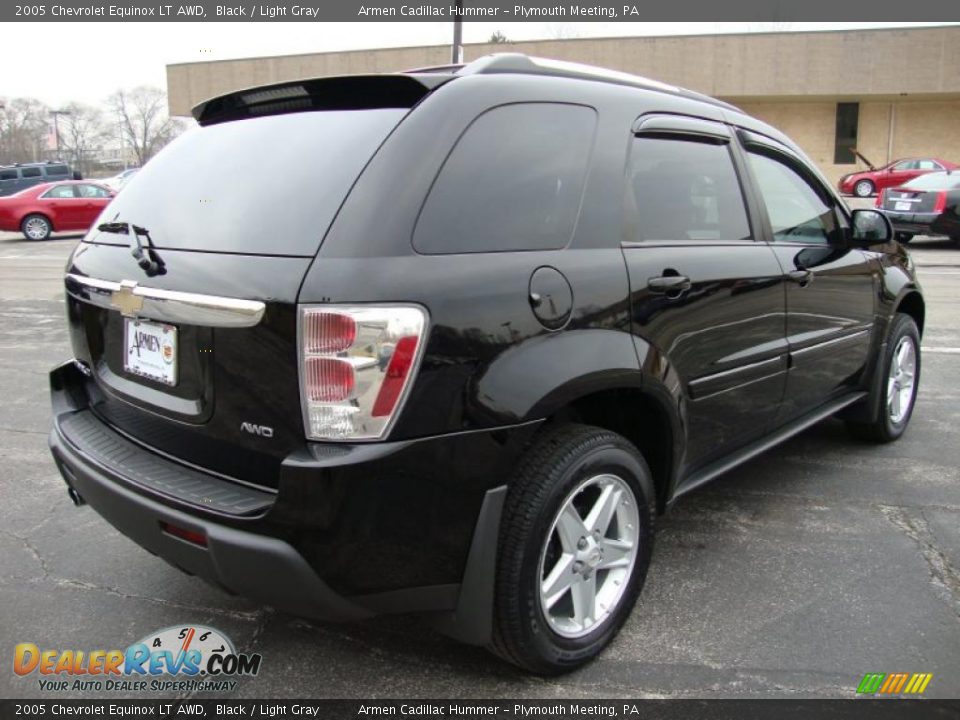 2005 Chevrolet Equinox LT AWD Black / Light Gray Photo #7