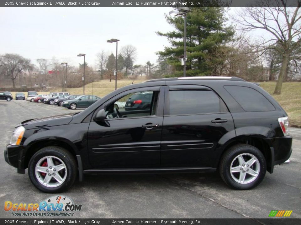 2005 Chevrolet Equinox LT AWD Black / Light Gray Photo #10