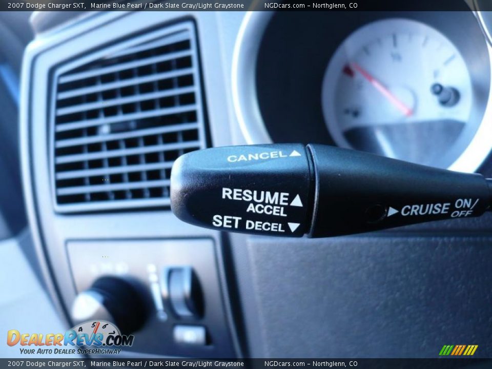 2007 Dodge Charger SXT Marine Blue Pearl / Dark Slate Gray/Light Graystone Photo #20