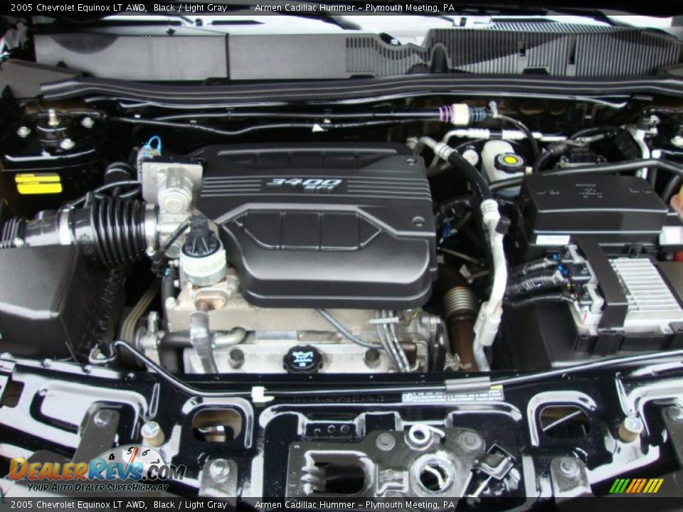2005 Chevrolet Equinox LT AWD Black / Light Gray Photo #27